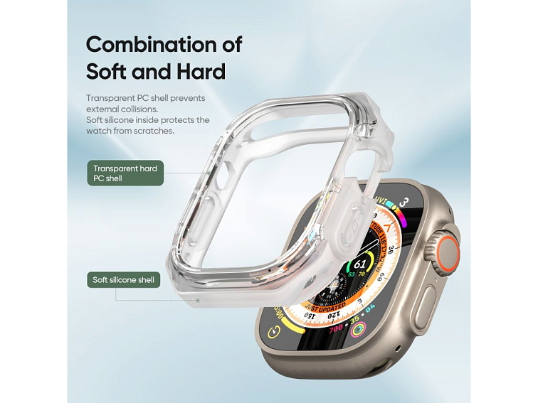 Ochranný kryt na Apple Watch 49mm - DuxDucis, Tamo White