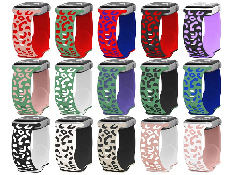 Gravírované zvířecí vzory řemínek pro Apple Watch 38/40/41/42(S10)mm