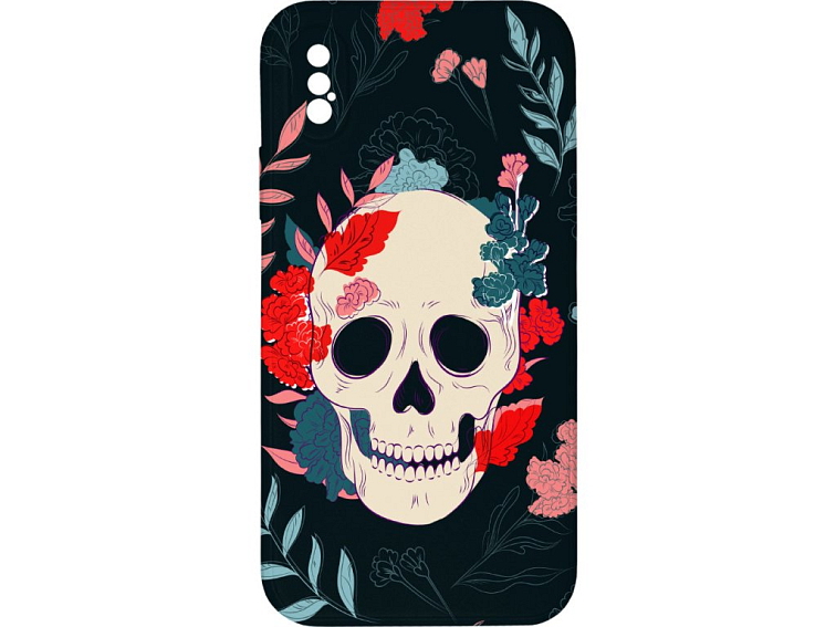 Kryt Lebka s květy pro iPhone X/XS