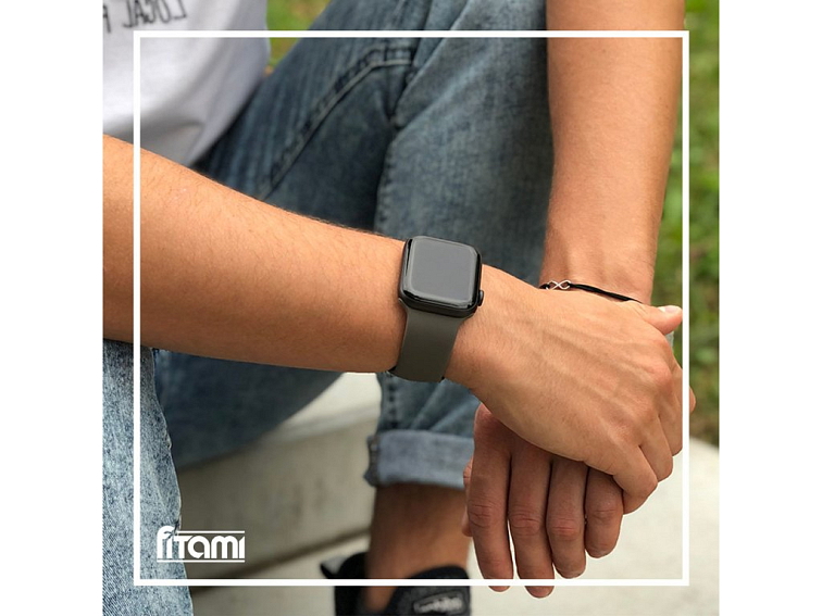 Jednobarevný řemínek pro Apple Watch - Lávový