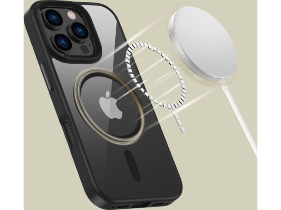 Ochranný kryt na iPhone 16 Pro - Tech-Protect, Magmat MagSafe Black/Clear