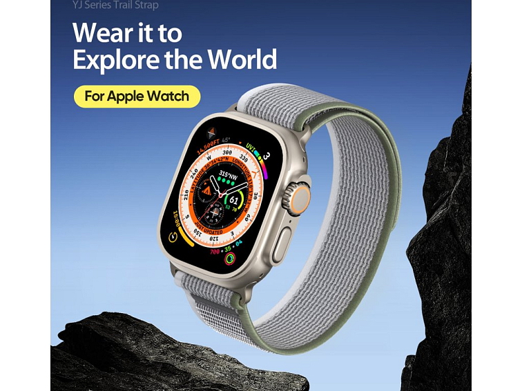 Řemínek na Apple Watch 38mm / 40mm / 41mm / 42mm - DuxDucis, YJ Green/Gray