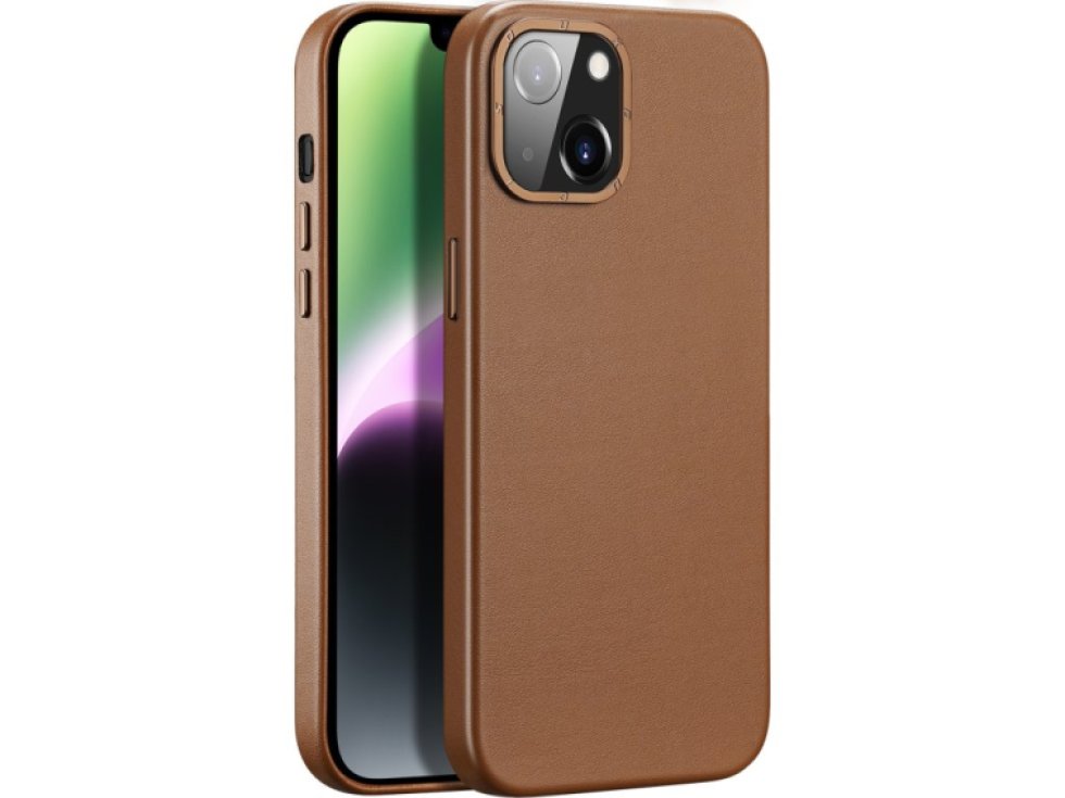 Ochranný kryt na iPhone 14 PLUS - DuxDucis, Grit with MagSafe Brown