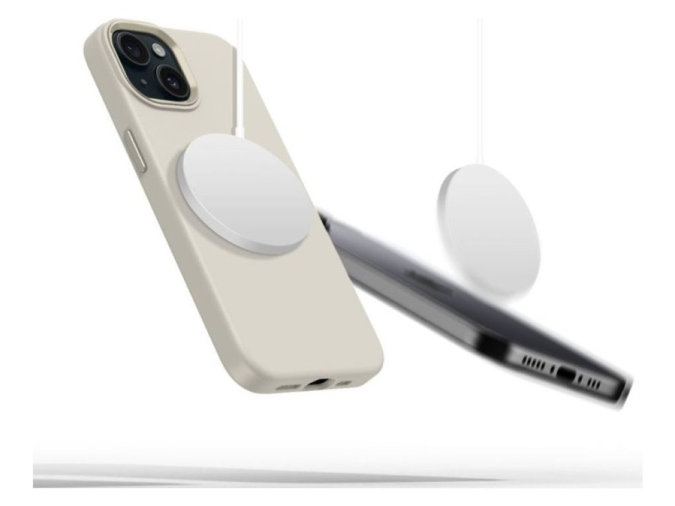 Ochranný kryt na iPhone 15 - Tech-Protect, Pure MagSafe Cosmic Latte