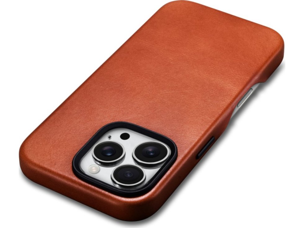 Kožený obal na iPhone 16 Pro MAX - iCarer, OilWax MagSafe Retro 11.01.WMI16240704-SN