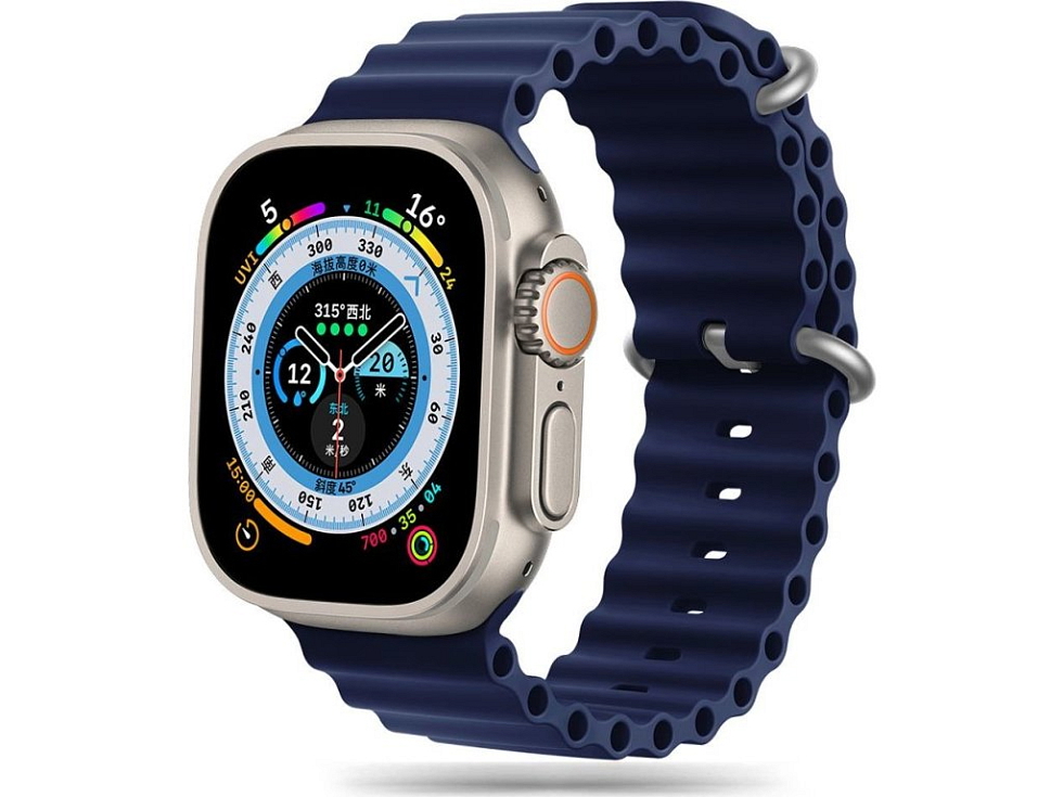 Řemínek pro Apple Watch 44mm / 45mm / 46mm / 49mm - Tech-Protect, Iconband Pro Blue
