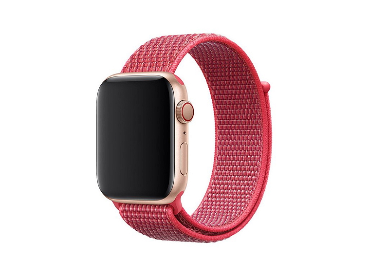 Nylonový řemínek na Apple Watch - Ibišek