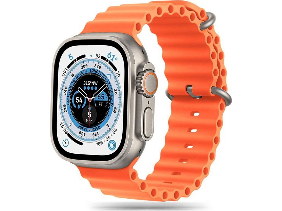 Řemínek pro Apple Watch 44mm / 45mm / 46mm / 49mm - Tech-Protect, Iconband Pro Orange