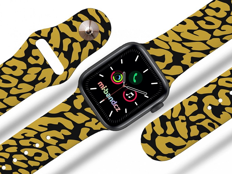 Apple watch řemínek Gepard zlatý