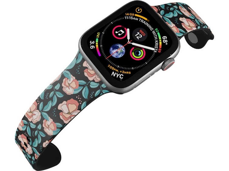 Apple watch řemínek Červené květiny