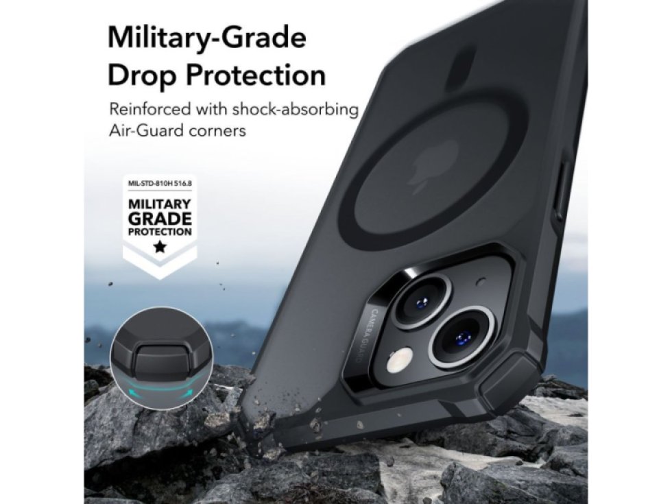 Ochranný kryt pro iPhone 14 PLUS - ESR, Air Armor HaloLock Frosted Black