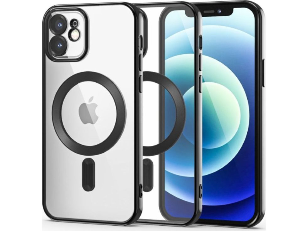 Ochranný kryt pro iPhone 12 - Tech-Protect, Magshine MagSafe Black