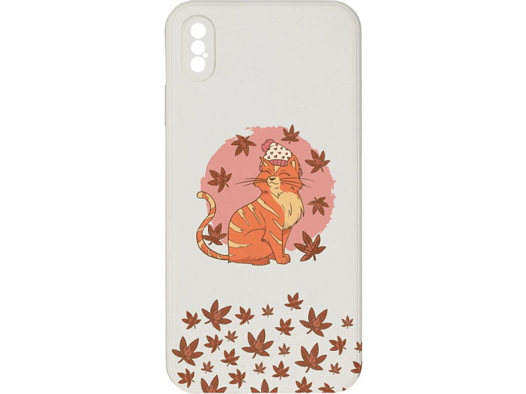 Kryt Kočka v listí pro iPhone XS Max