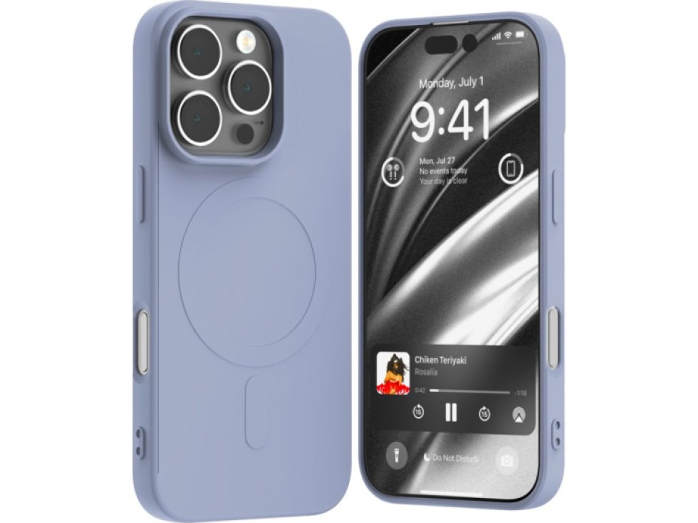 Ochranný kryt na iPhone 16 Pro - Mercury, SemiSilicon MagSafe Lavender