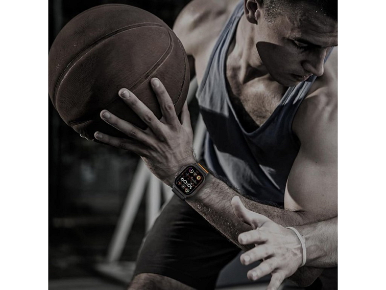 Řemínek pro Apple Watch 44mm / 45mm / 46mm / 49mm - Tech-Protect, Nylon Clasp Black