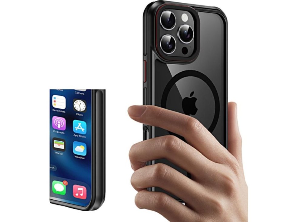 Ochranný kryt na iPhone 16 Pro MAX - Tech-Protect, Maghybrid MagSafe Black