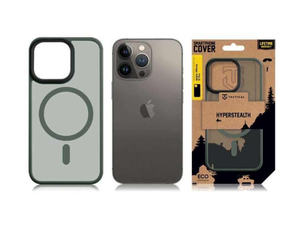 Ochranný kryt pro iPhone 13 Pro - Tactical, MagForce Hyperstealth Forest Green