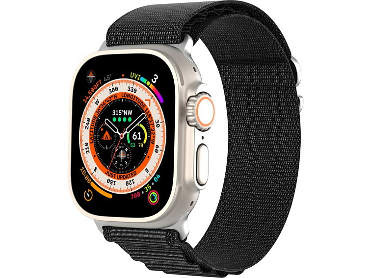 Řemínek pro Apple Watch 44mm / 45mm / 46mm / 49mm - DuxDucis, GS Black