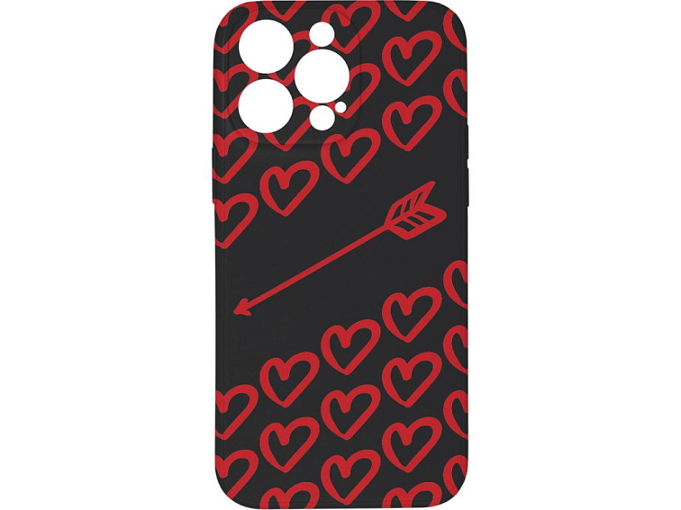Kryt Amorův šíp černý pro iPhone 15 Pro Max