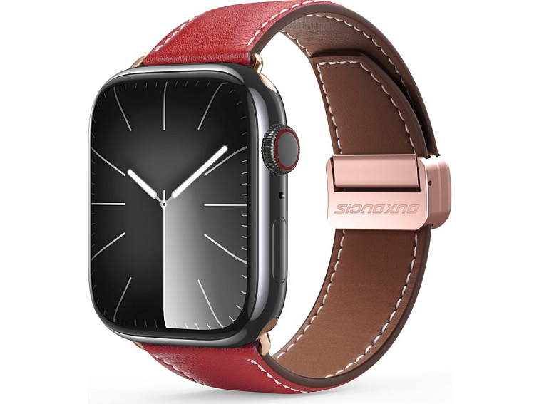Řemínek na Apple Watch 38mm / 40mm / 41mm / 42mm - DuxDucis, YA Red