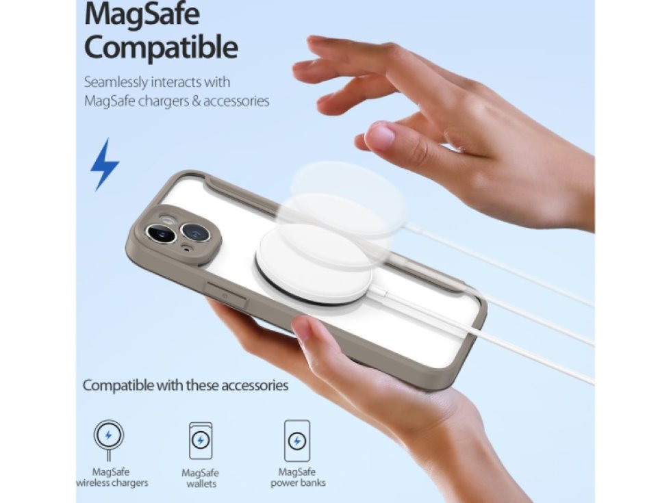 Ochranné pouzdro pro iPhone 14 PLUS - DuxDucis, SkinX Pro with MagSafe Beige