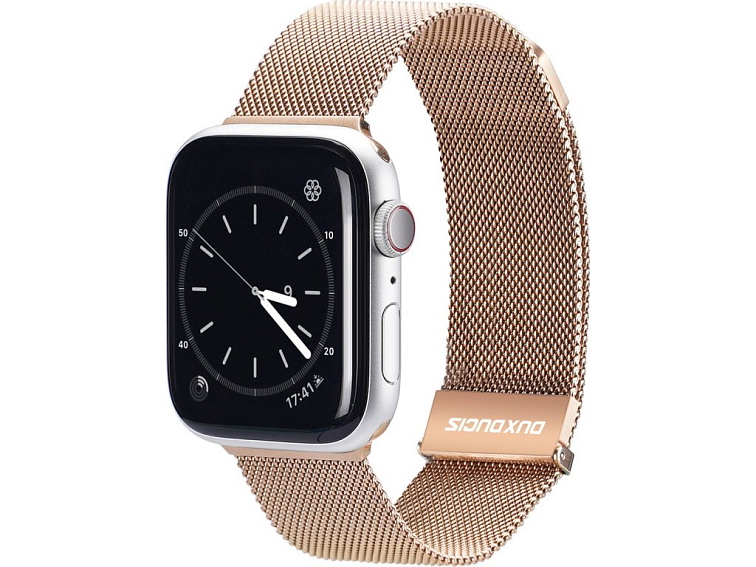 Řemínek pro Apple Watch 38mm / 40mm / 41mm / 42mm - DuxDucis, Milanese Gold