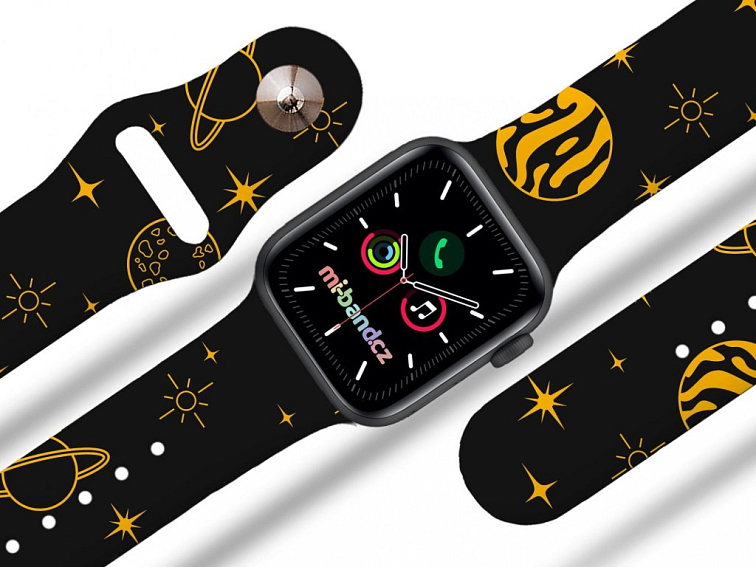 Apple watch řemínek Žluté planetky