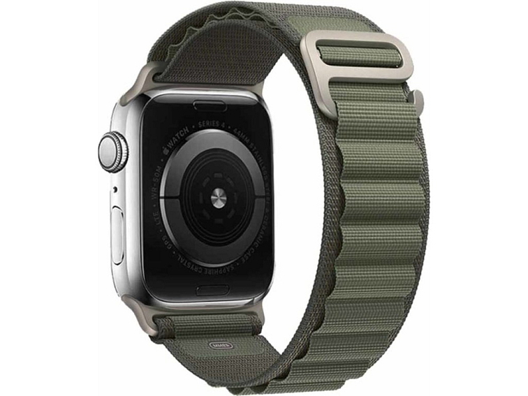 Nylonový řemínek alpský tah na Apple Watch - Khaki
