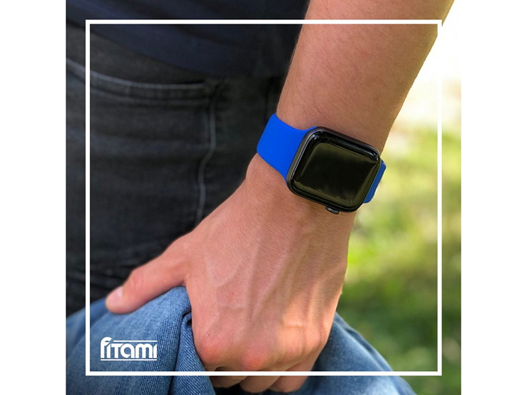 Jednobarevný řemínek pro Apple Watch - Wave Blue