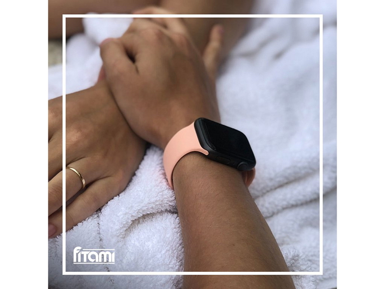 Jednobarevný řemínek pro Apple Watch - Grapefruit