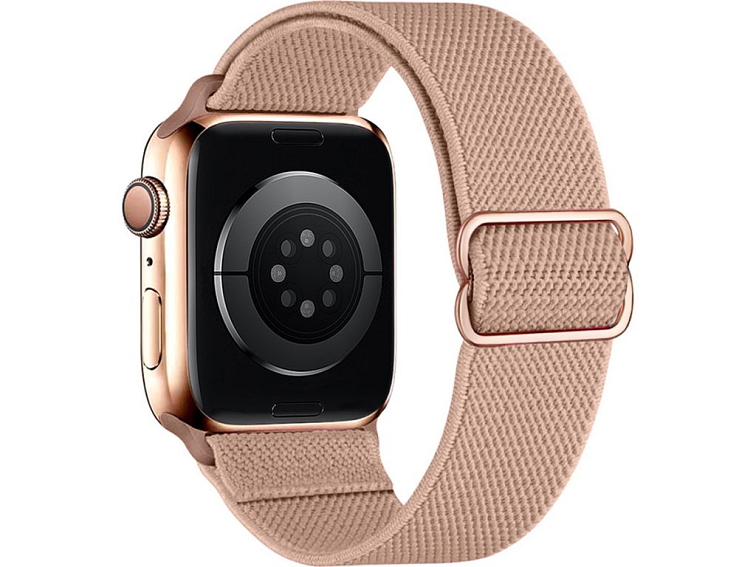 Nastavitelný nylonový řemínek na Apple Watch - Pink sand