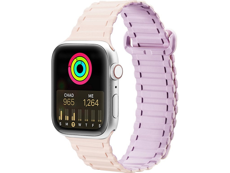Řemínek pro Apple Watch 44mm / 45mm / 46mm / 49mm - DuxDucis, Armor Pink/Purple