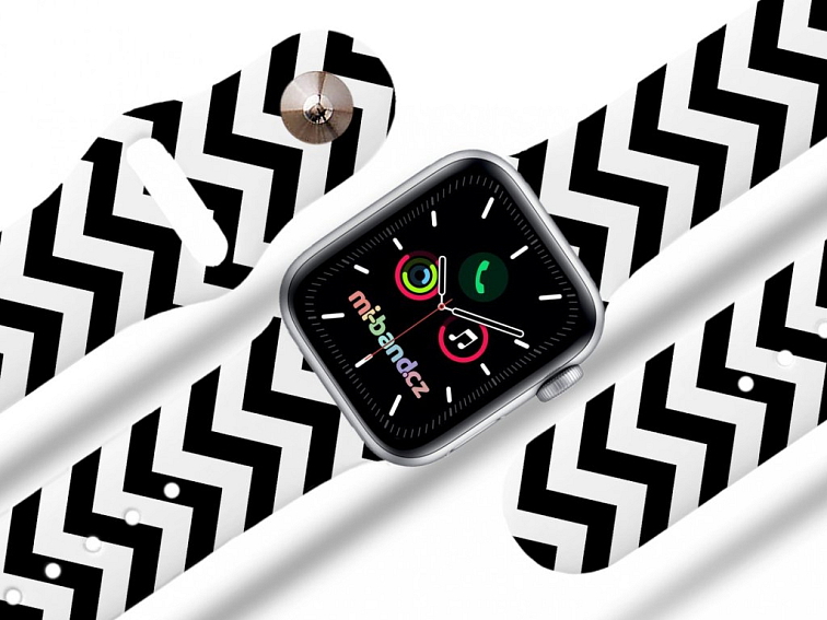 Apple watch řemínek Cikcak pruhy
