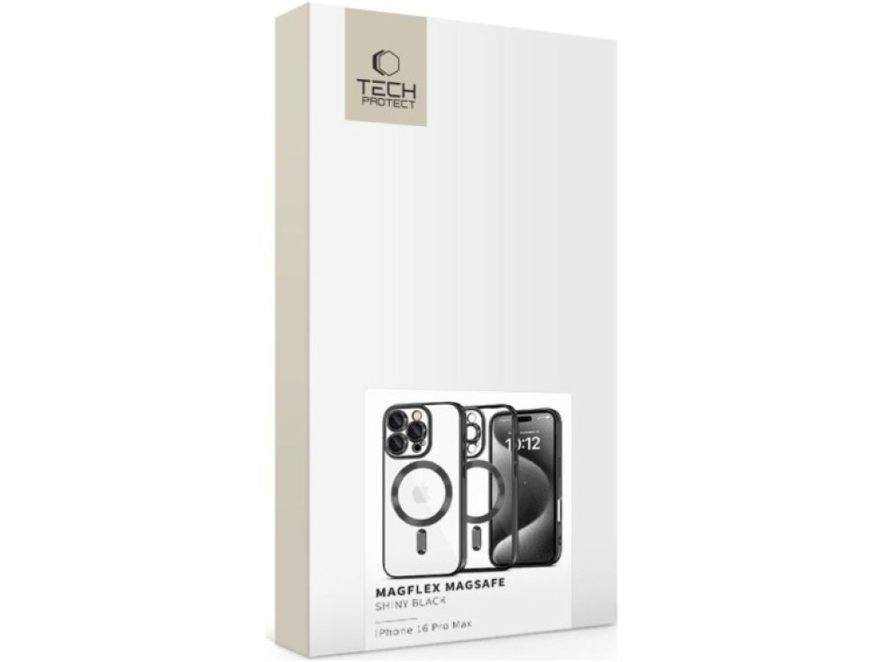Ochranný kryt na iPhone 16 Pro MAX - Tech-Protect, Magshine MagSafe Shiny Black
