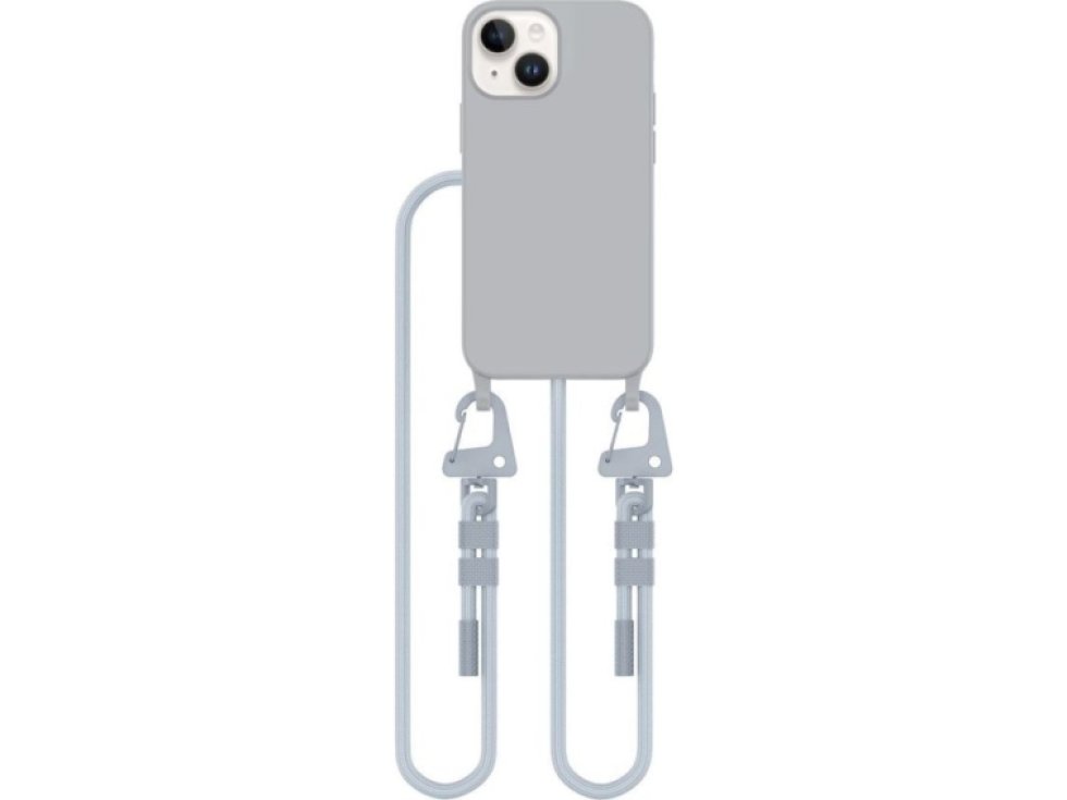 Kryt se šňůrkou na iPhone 13 mini - Tech-Protect, Magnecklace MagSafe Crayon Gray