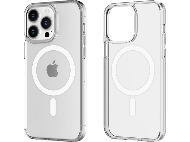 Průhledný tvrzený MagSafe kryt na iPhone 14 Pro Max