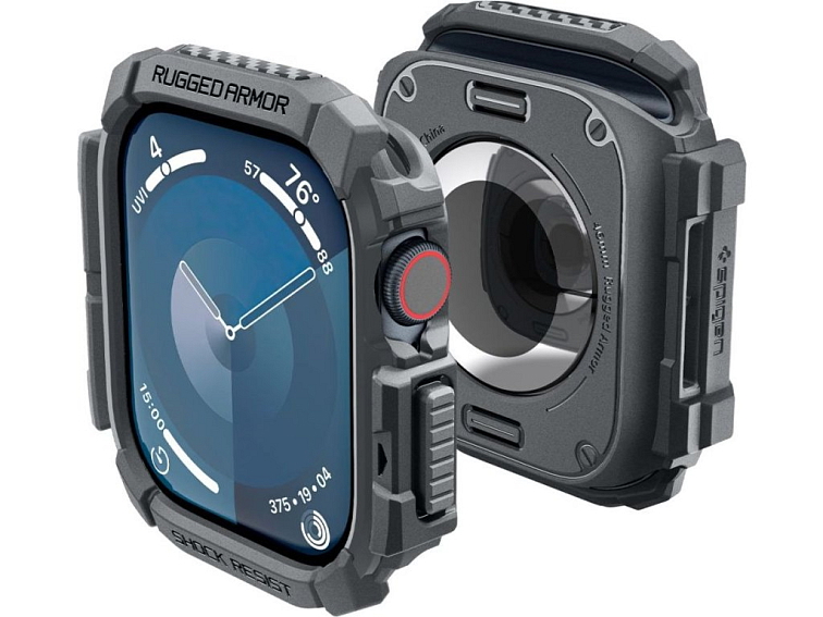 Pouzdro / kryt pro Apple Watch 46mm - Spigen, Tough Armor Gray