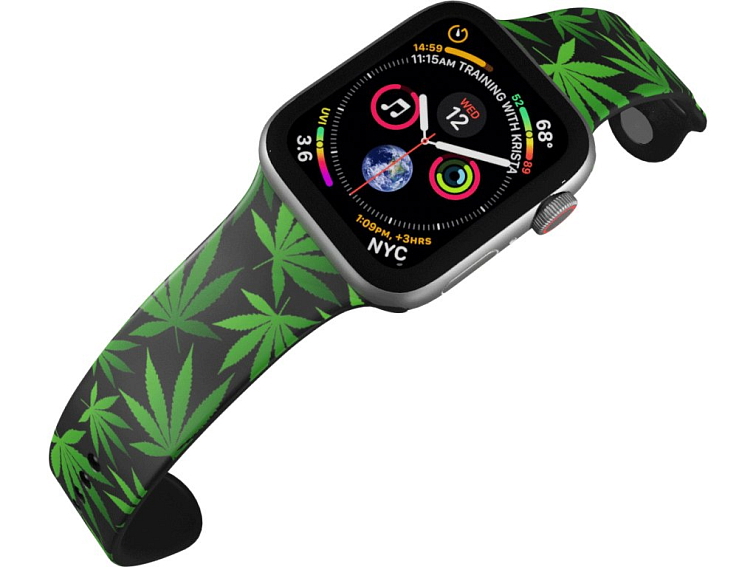 Apple watch řemínek Marihuana