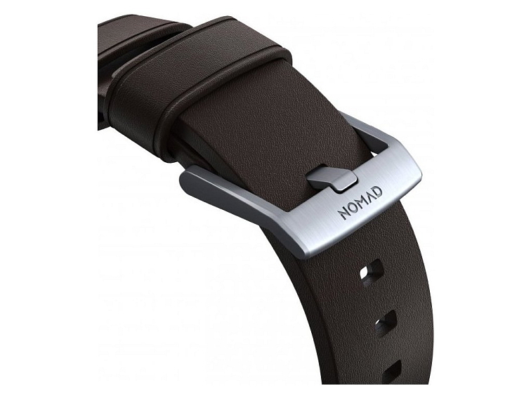 Kožený pásek / řemínek pro Apple Watch 44mm / 45mm / 46mm / 49mm - Nomad, Active Pro Brown Silver