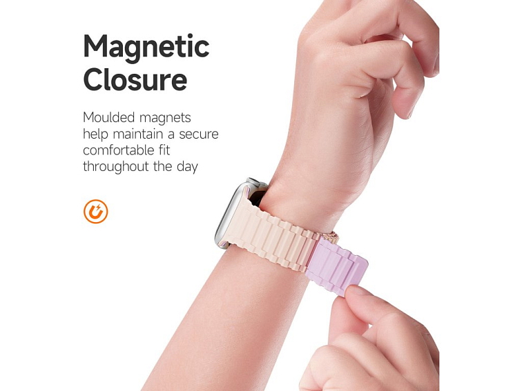 Řemínek pro Apple Watch 38mm / 40mm / 41mm / 42mm - DuxDucis, Armor Pink/Purple