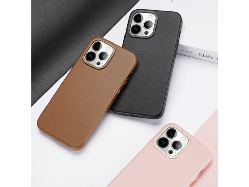 Ochranný kryt na iPhone 14 Pro MAX - DuxDucis, Grit with MagSafe Brown