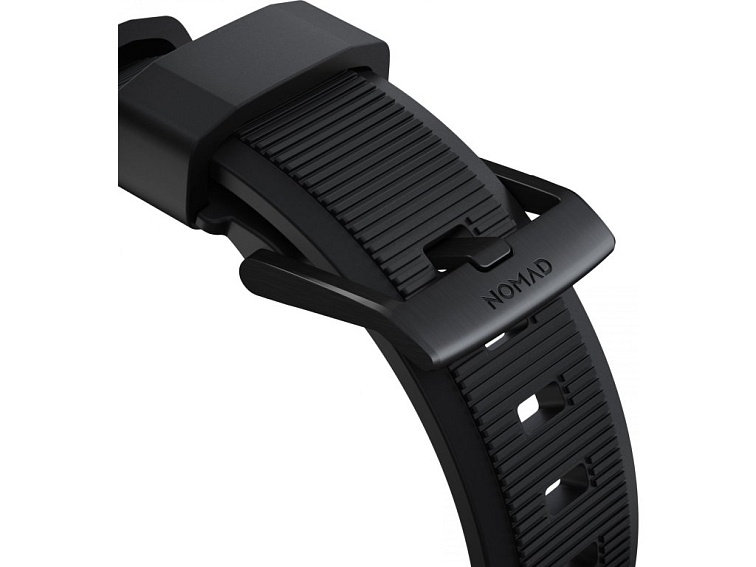 Řemínek pro Apple Watch 44mm / 45mm / 46mm / 49mm - Nomad, Rugged Black Black