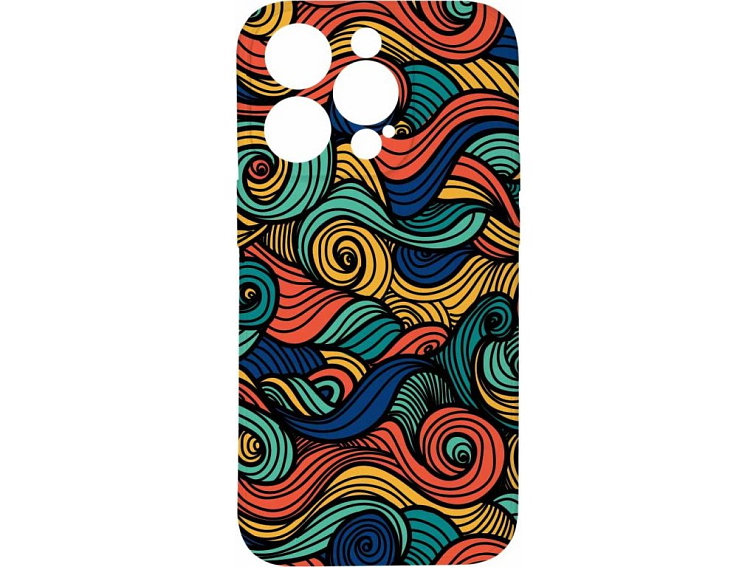 Kryt Barevné vlny pro iPhone 14 Pro
