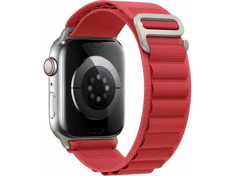 Nylonový řemínek alpský tah na Apple Watch - Červený
