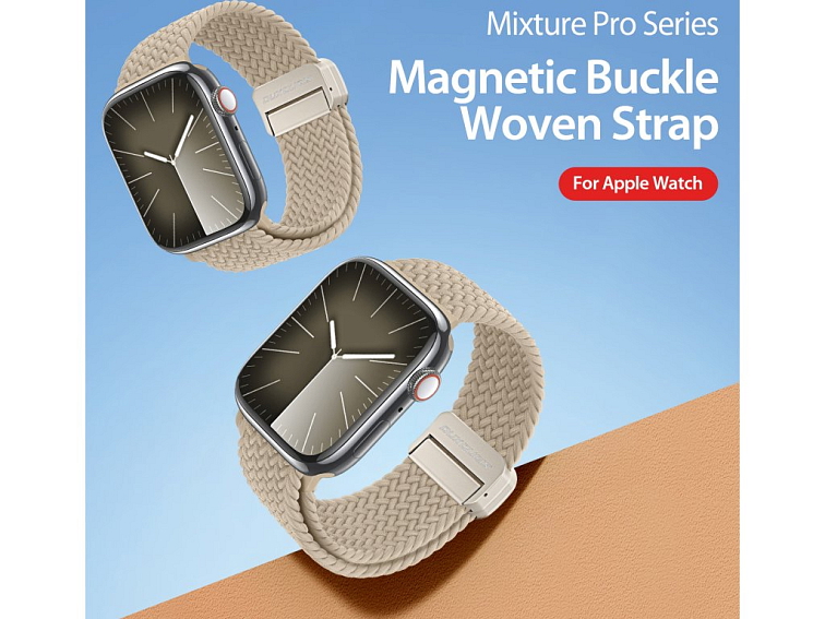 Řemínek na Apple Watch 44mm / 45mm / 46mm / 49mm - DuxDucis, Mixture Pro Beige