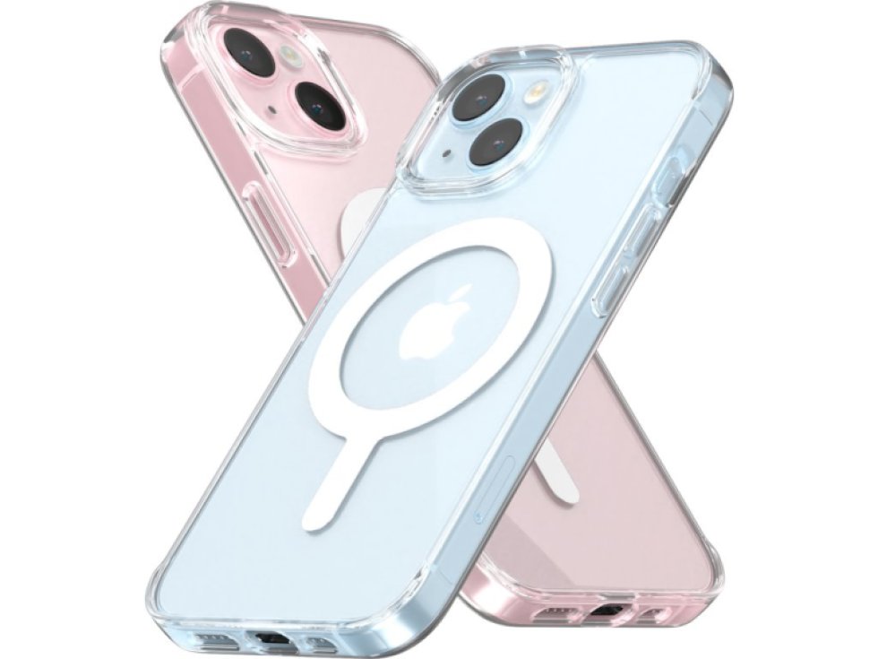 Ochranný kryt na iPhone 15 - Mercury, JelHard MagSafe Transparent