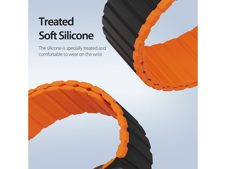 Řemínek na Apple Watch 38mm / 40mm / 41mm / 42mm - DuxDucis, LD BlackOrange