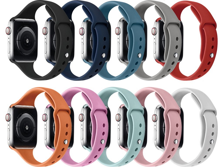 Silikonový tenký řemínek pro Apple Watch 38/40/41/42(S10)mm