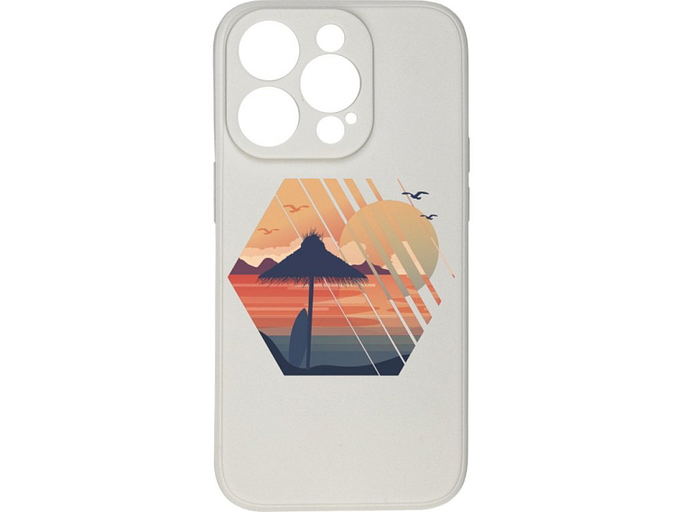 Kryt Západ slunce bílý pro iPhone 15 Pro