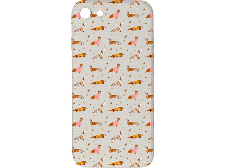 Kryt Jezevčíci ve svetru pro iPhone 7/8/SE2020